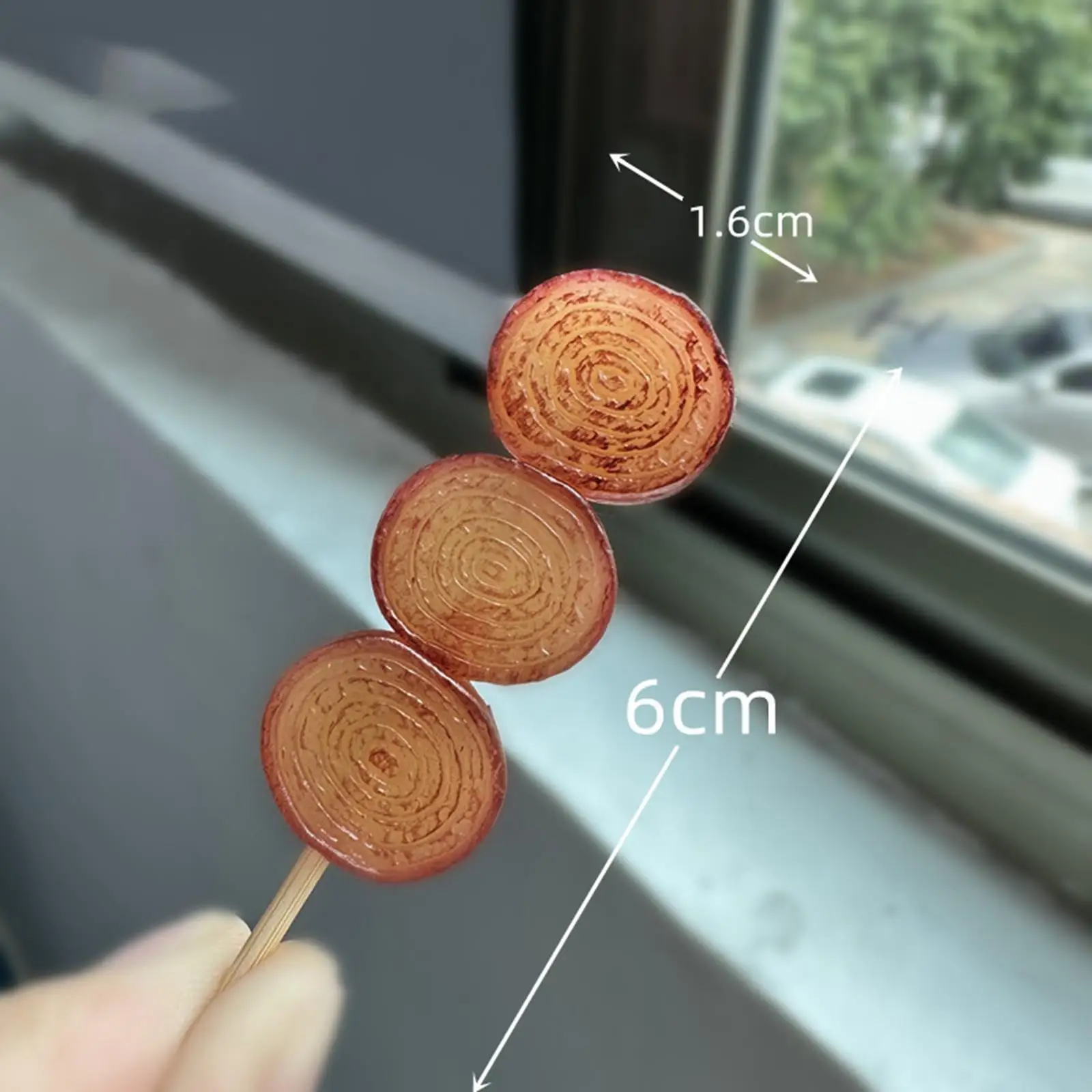 Miniature Pretend Play Barbecue Kebabs Food Decor Set Educational Kids Toy for Doll House Kitchen
