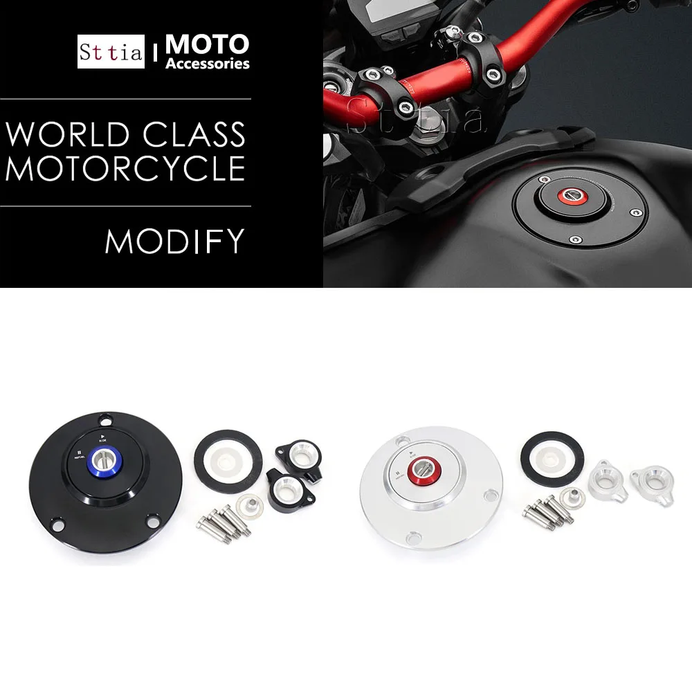 

Motorcycle Accessories CNC Fuel Tank Cap Cover For Yamaha YZF R1 2000-2025 R1 M 2015-2025 YZF R6 2003-2020 YZF R7 2021-2025