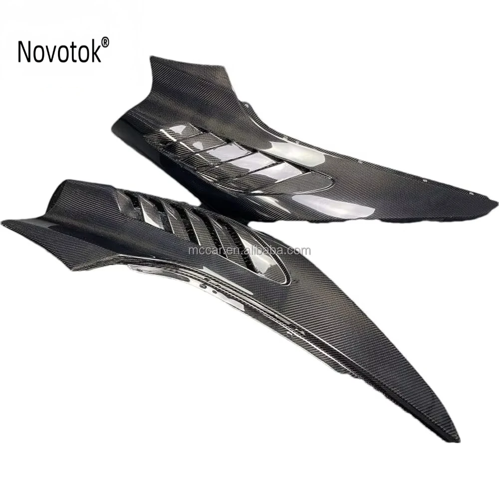 High quality Carbon Fiber car mudguard for Mclaren 720s Spider Carbon Fiber air Vents V Style Car mudguard