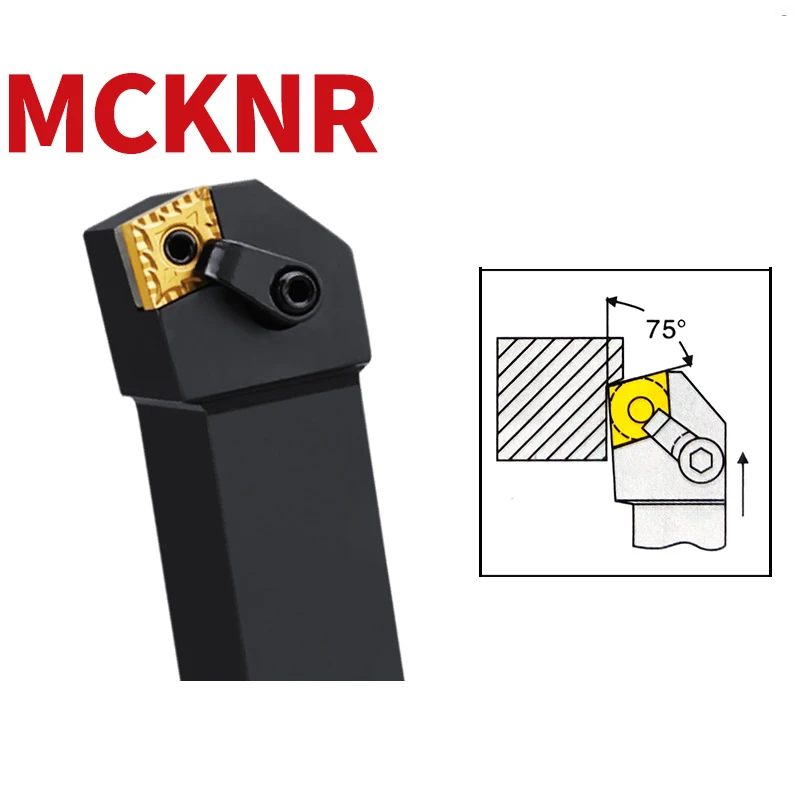 

CNC Tool Bar 75 Degree External Round Turning Bar Lathe Tool MCKNL2525M12 MCKNL2020K12 MCKNR2525M12 CNMG Carbide Blade MCKNR/L