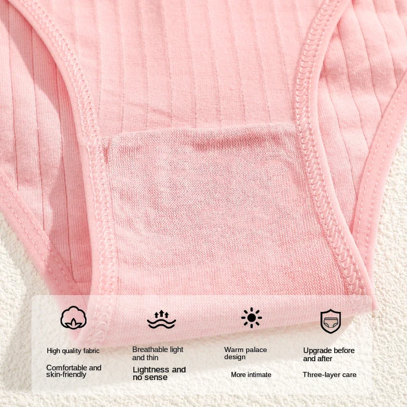 3PCS/Set Women Cotton Panties Sexy Low Rise Briefs Solid Color Soft Underwear Female Basic Breathble Intimates Lingerie M-XL