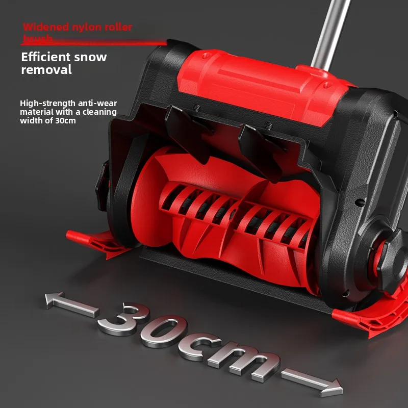 Small Electric Snow Blower Cordless Hand Push Snow Removal Tool for Road Sand Home Garden
