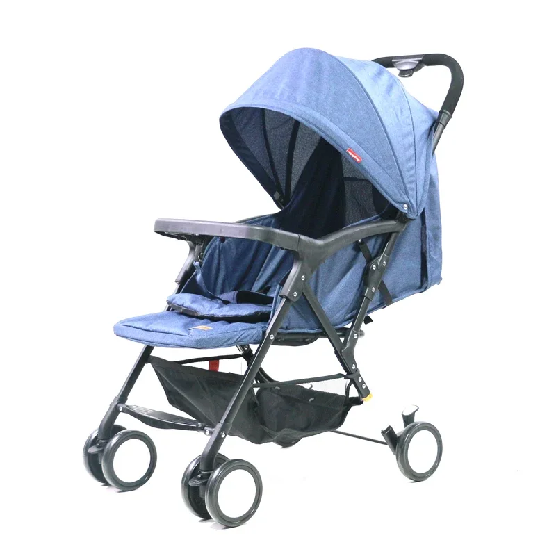 Lightweight Newborn & Toddler Stroller with Adjustable Canopy & Shockproof Features