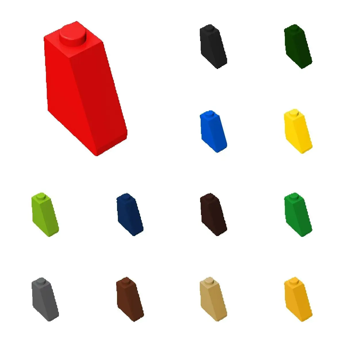 

50pcs 60481 Slope 65 2 x 1 x 2 Bricks Collections Bulk Modular GBC Toys For Technical MOC Set Buildings Blocks