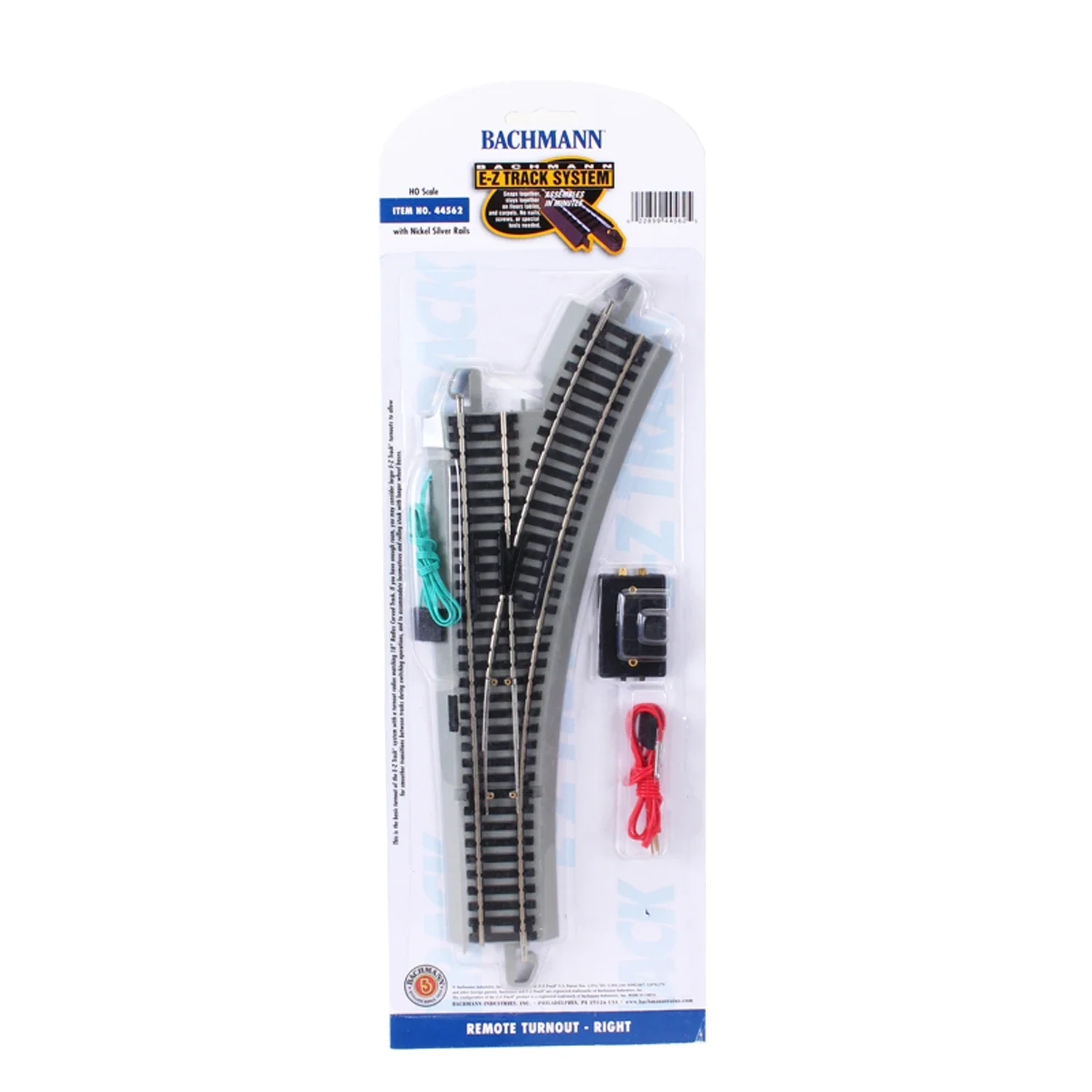 

BACHMANN Train Track HO 1/87 Simulation Metal Railway Track Simulation Model 44562 Nickel Alloy Right Turnout