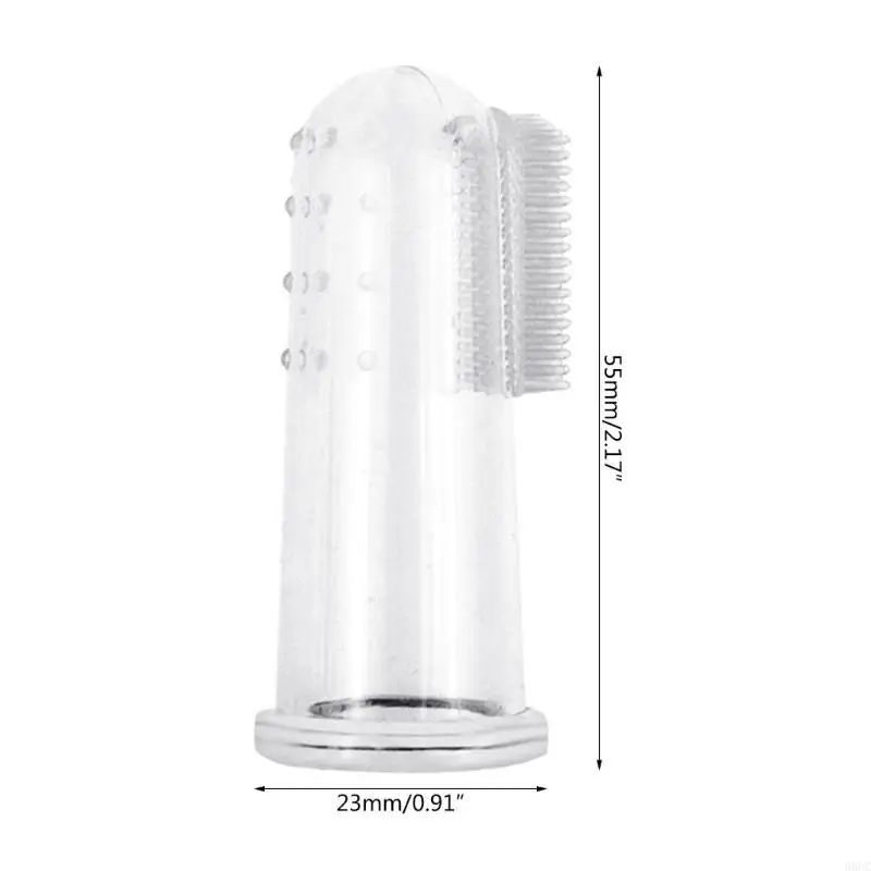 68UC Conveniente Pet Finger Ceprush dientes Alimento Alivio incomodidad dentición