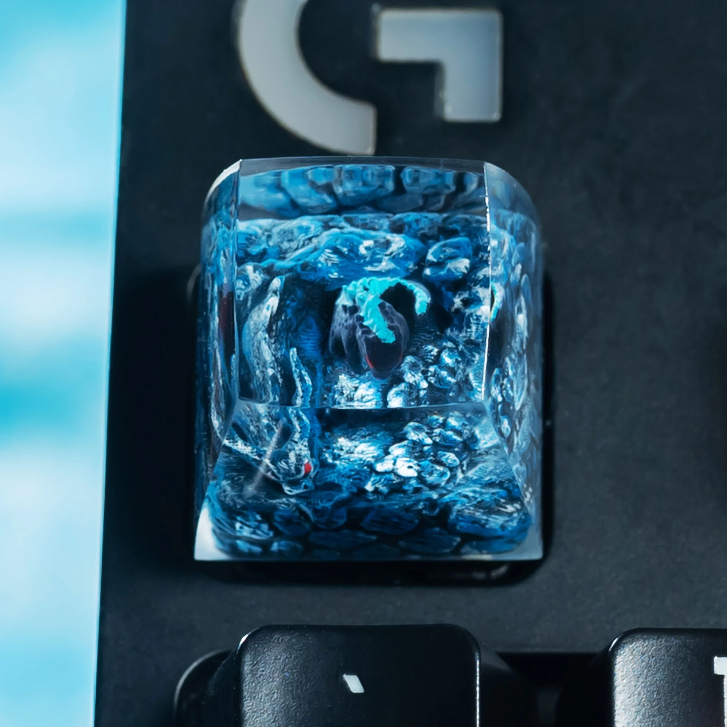 คีย์แคปงานฝีมือรูปมังกรตาสีแดง - Keycaps Artisan Resin Handmade บทวิจารณ์และราคา