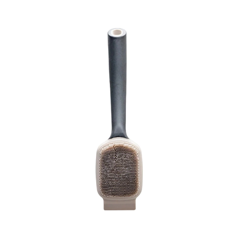 Silicone Dishwashing Brush Long Handle For Kitchen Pots Pans Grills Deep Cleaning Scrubber Sponge Replacement Home Cleaning Tool