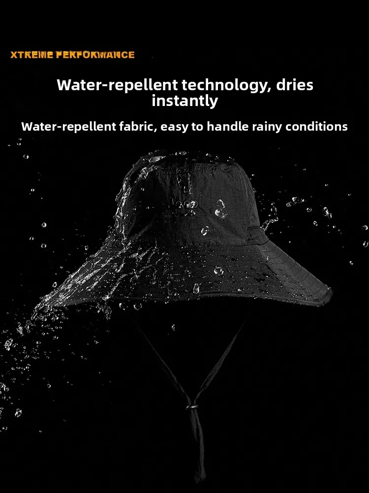 

Outdoor Fashion Fishing Cap Summer Riding Sun Protection Hat Waterproof Thin Sunshade Fishing Sun Hat Trendy for Couples