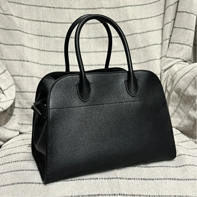 

Luxury Genuine Leather Women's Tote Bag Elegant Simple Fashion Large Capacity Shoulder Bag Soft Texture Shopping Bag Handbag