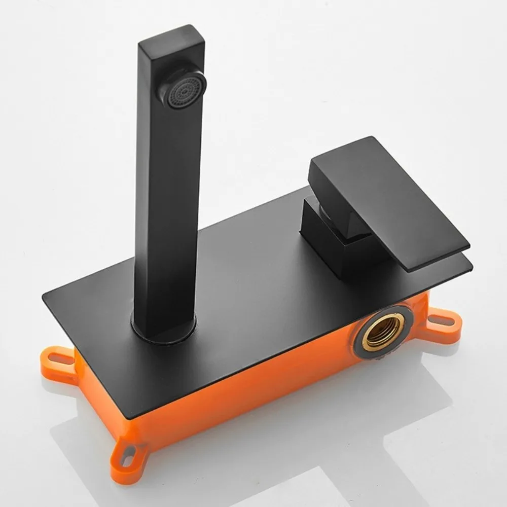 

Качественный настенный смеситель для ванной комнаты с одной ручкой, смеситель для раковины с горячей и холодной водой, смеситель для раковины из нержавеющей стали, смеситель для ванной комнаты