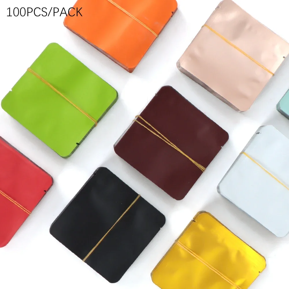 100pcs Portable Disposable Tea Bags Square Tea, Snacks, Coffee Packaging Bags Shading Food Aluminum Foil Bag