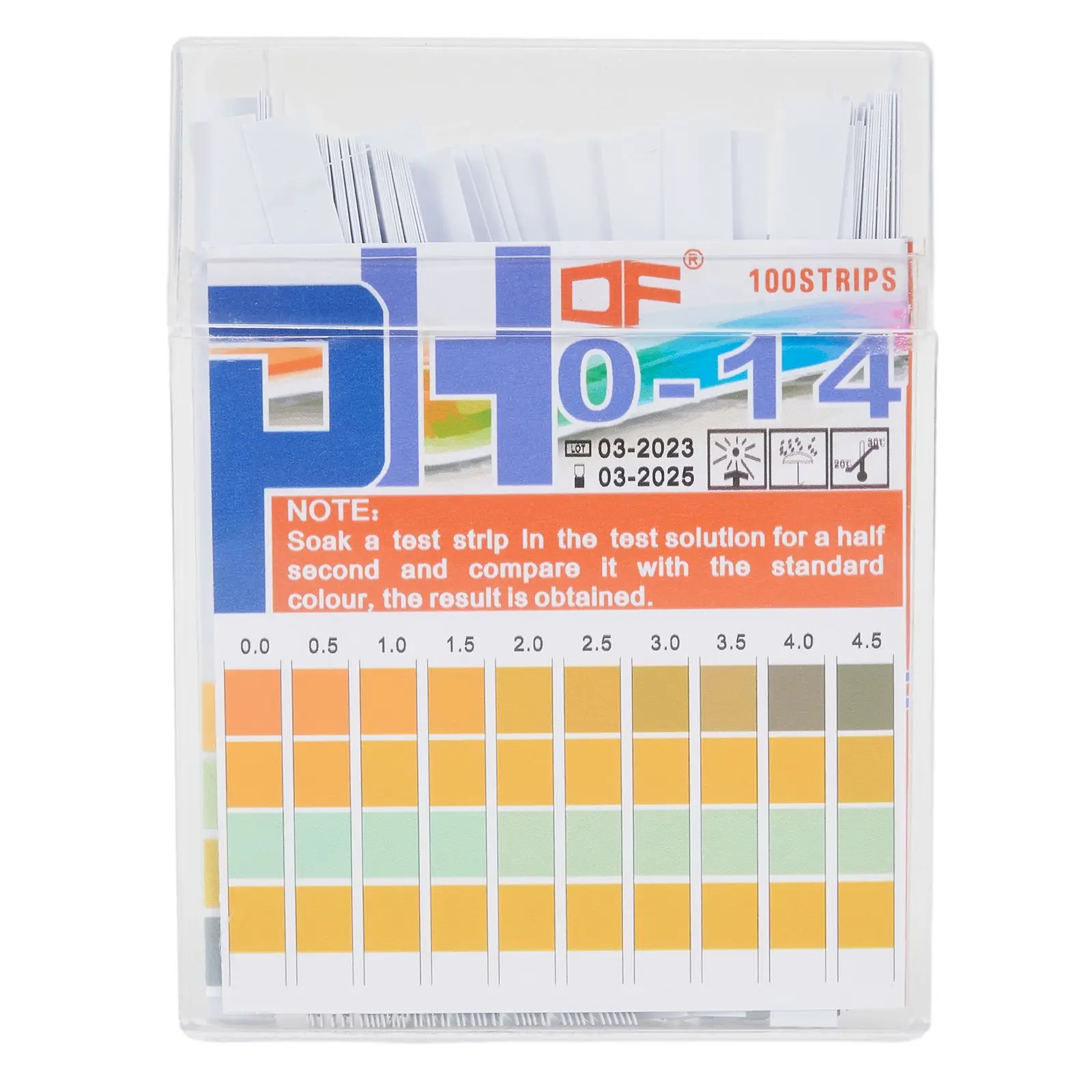 Reliable pH Test Strips for Water 0 14 Range Convenient Box Packaging Pack of 100 Strips for Easy Testing and Accurate Analysis