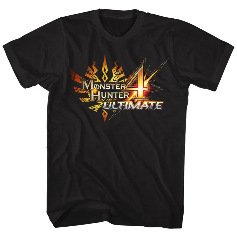 

0316 Monster hunter world gift t shirt for men Cartoon Video game MHW Graphic Tee Y2K Clothes All size tops S-6XL