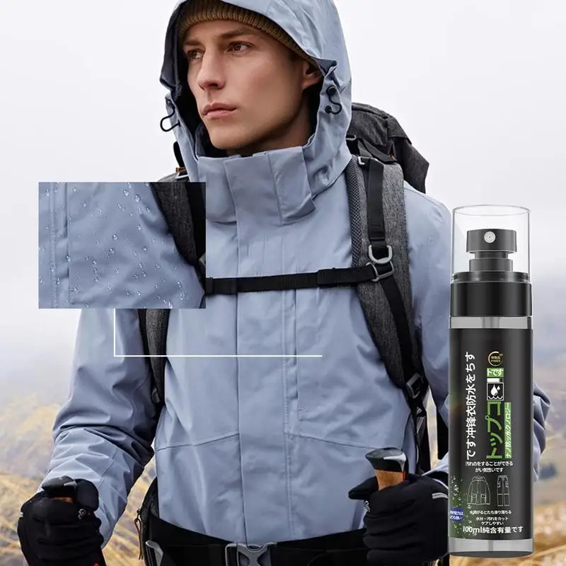 100ml Jacket Waterproof Spray Cleaning Nano Waterproof Coating Repair Clothes Hydrophobic Rainproof Water Repellent Spray