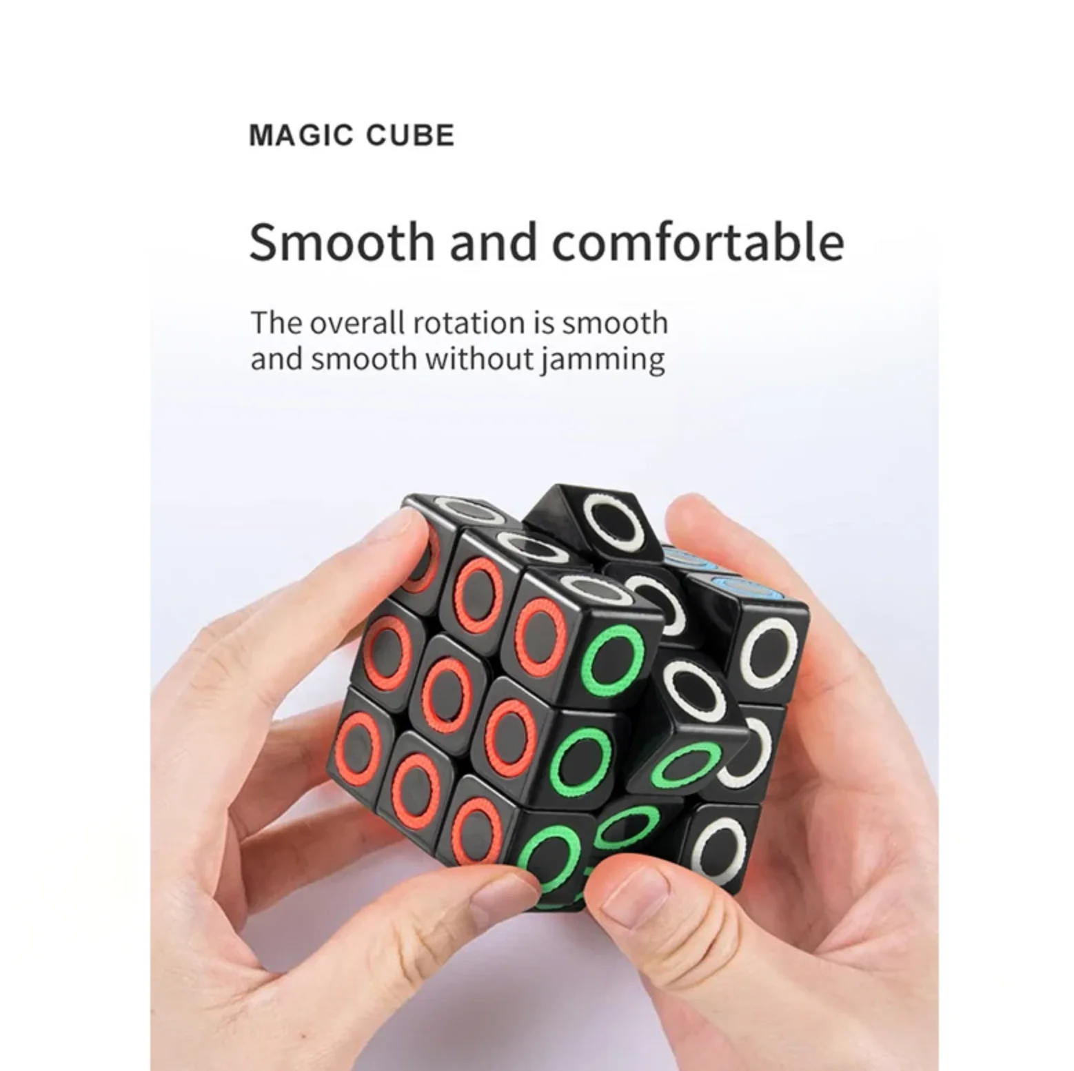 3x3x3 Pyraminx 3×3 Magic Cube Speed Puzzle Children's Toy 3X3 Mirror Cubo Magico Dot Circle Black Background Cube Puzzle