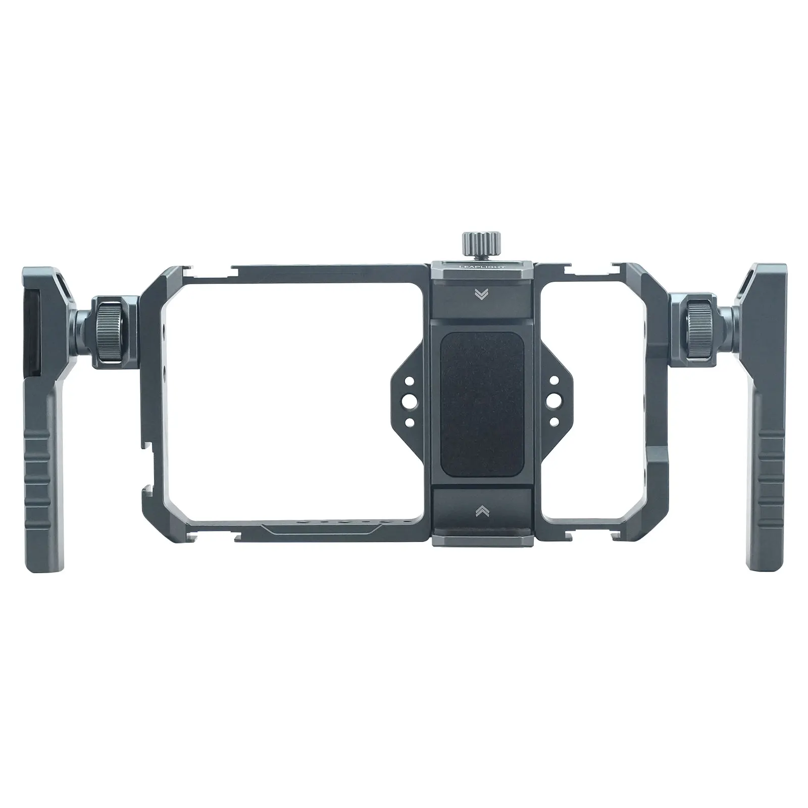 Uniwersalna metalowa klatka na telefon z podwójnymi uchwytami Stabilizator telefonu fotograficznego Uchwyt do montażu na statywie do nagrywania wideo Vlog