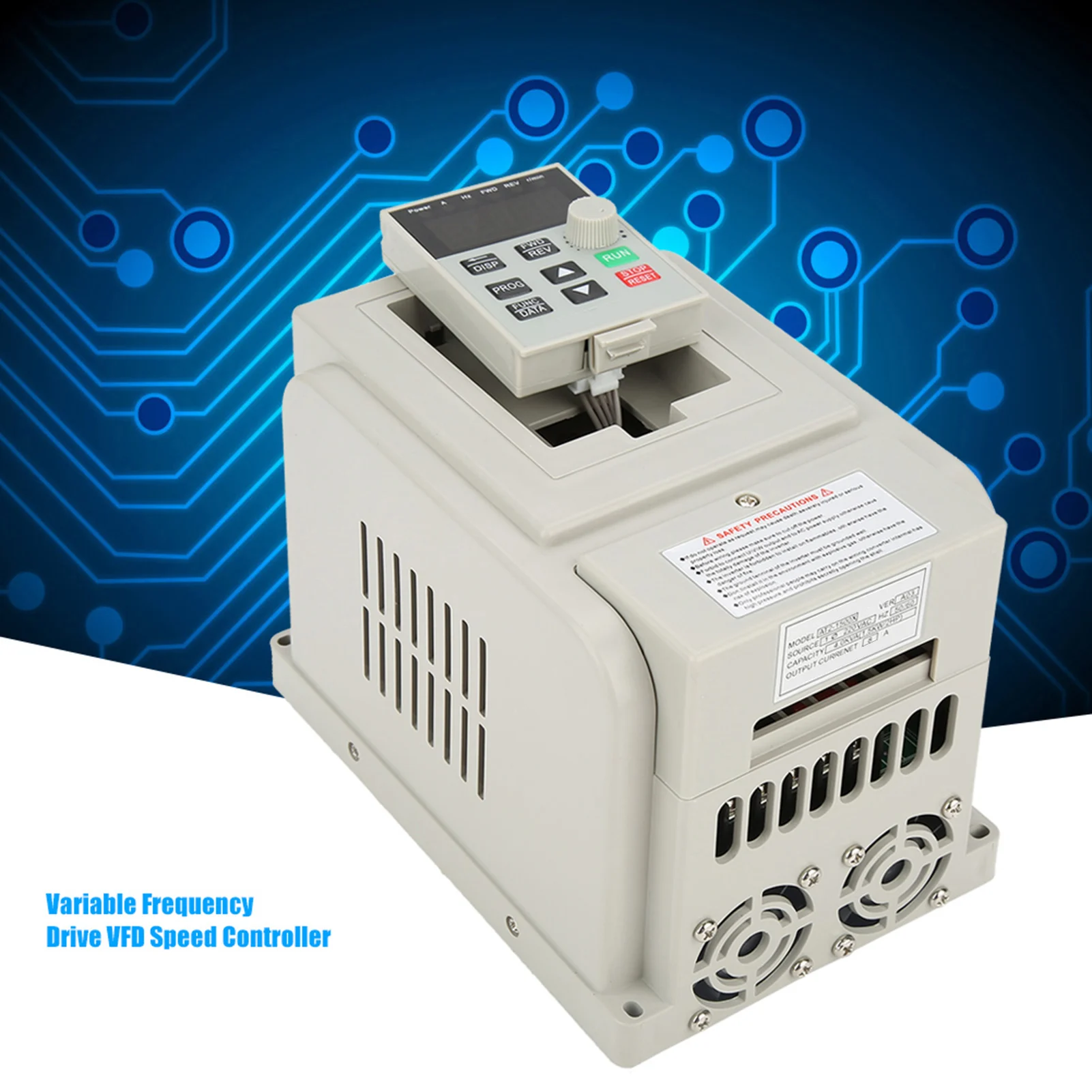Regolatore di velocità di azionamento a frequenza variabile 220VAC per motore CA monofase da 1,5 kW
