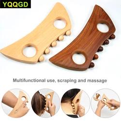 Lymphatic Drainage Massager,Wooden Gua Sha Tool for Body,Manual Massage Scraper for Anti Cellulite,Body Gua Sha Paddle