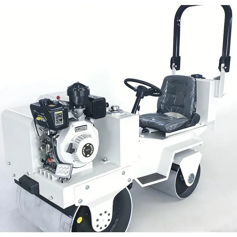 Customized 2 Ton Ride on Double Drum Roller Low Noise Small Soil Compactor 500kg Walk Behind