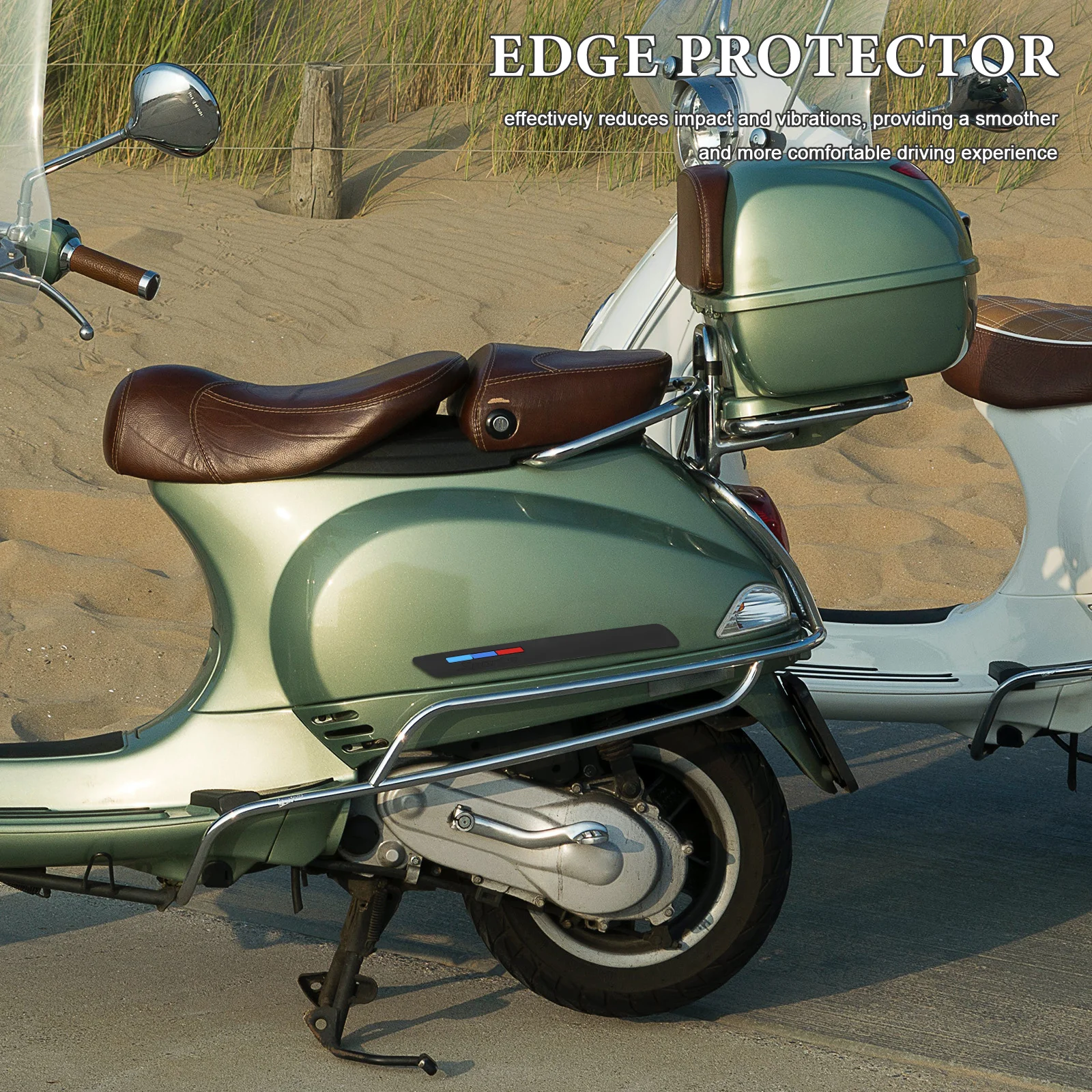 

1Pair Electric Scooter Anti-Collision Strip Durable Bumper Guard Easy to Install Stylish Trim Bumper Guard Car Gap Filler