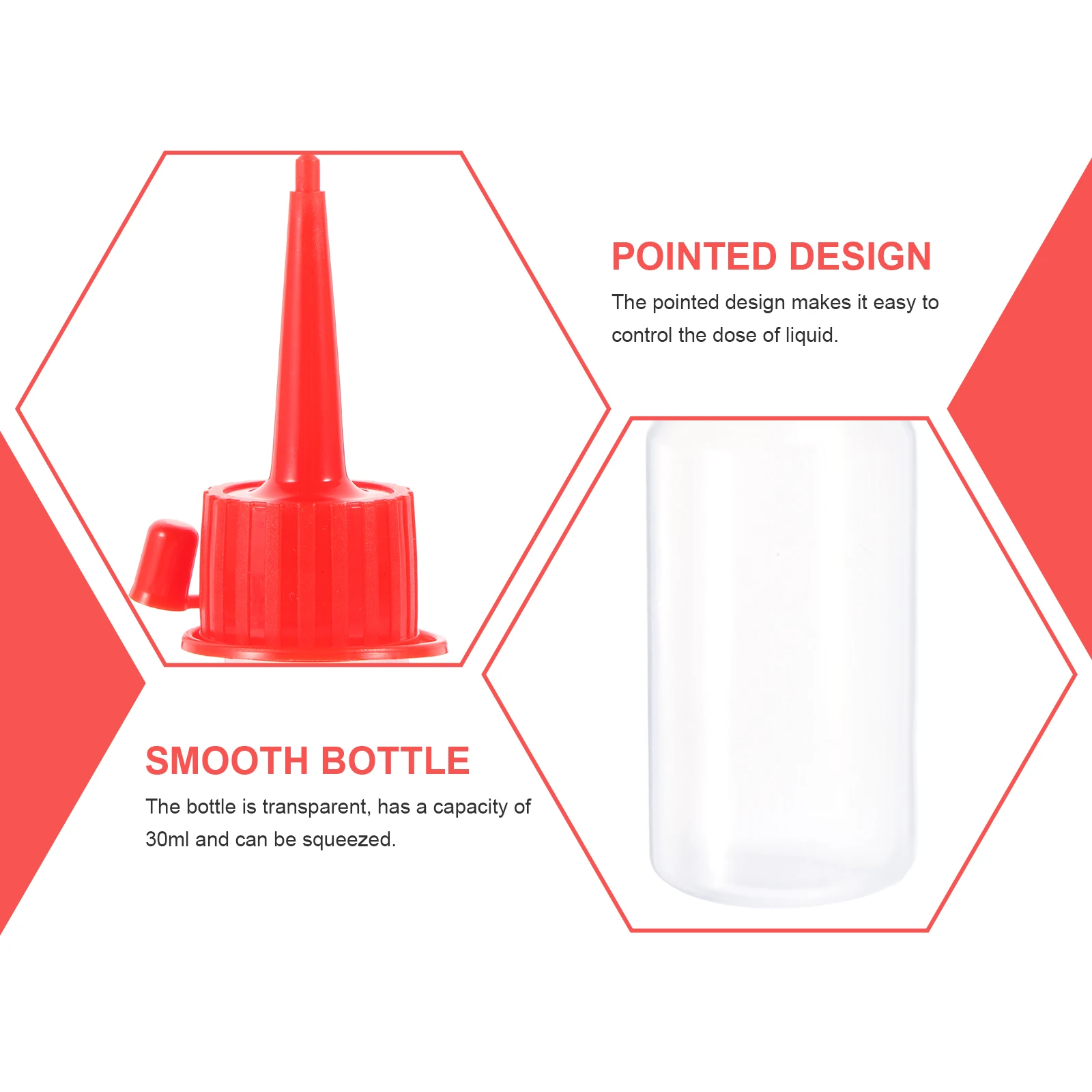 

25 Pcs PET Plastic Oil Bottles Lightweight Portable Dispensing Containers Refillable Squeeze Machinery Sewing Kitchen Bar