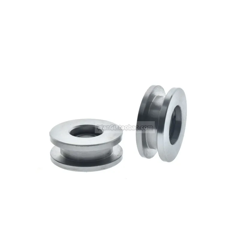 1 pz 10x50x19mm puleggia cuscinetto a forma di H in metallo 45 # anello a scatto in acciaio 6000RS cuscinetto puleggia a forma di I resistente all'usura e silenzioso