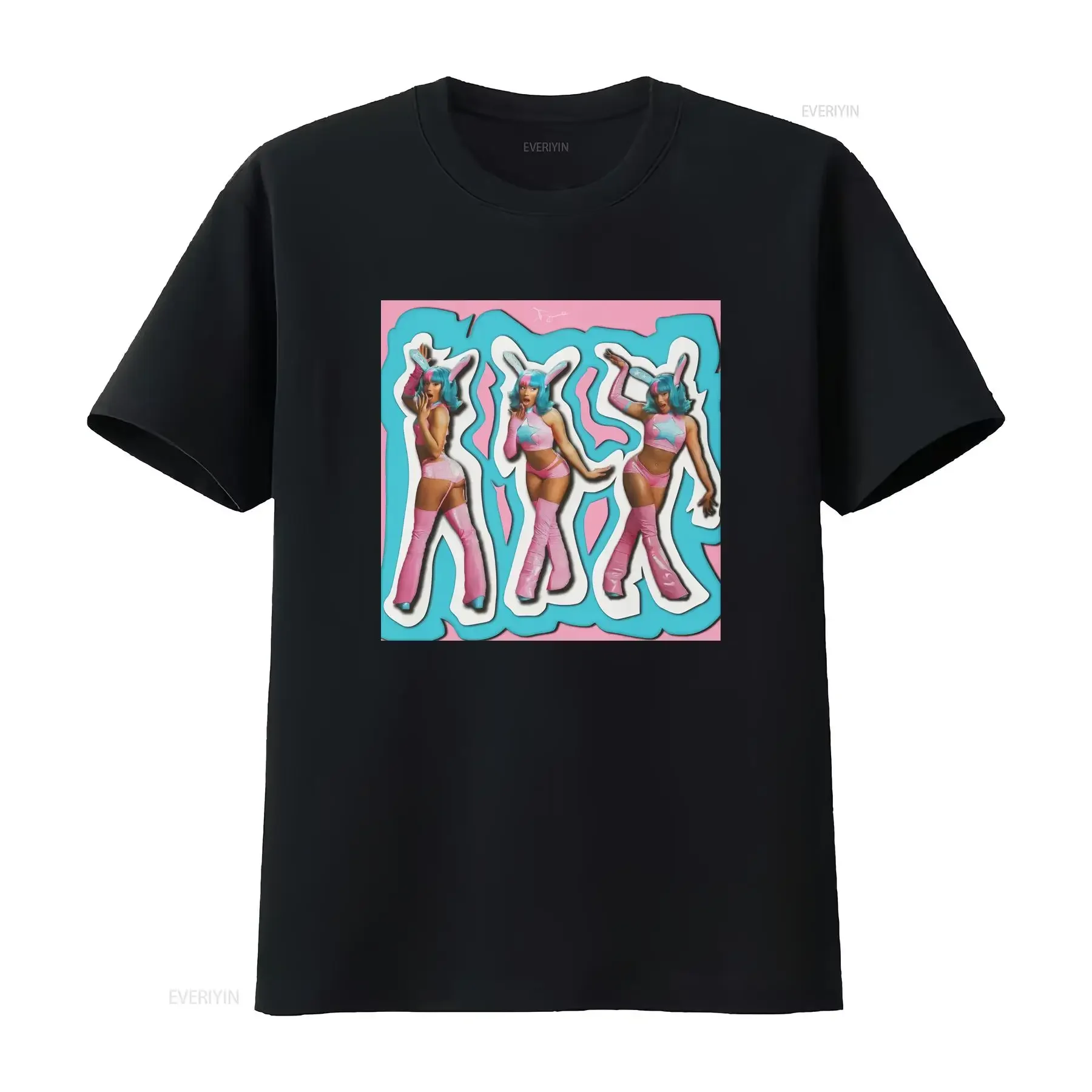 

Футболка Megan thee stallion, винтажная стильная повседневная слегка стильная мужская футболка унисекс, мягкая растянутая графика, удобная уличная одежда