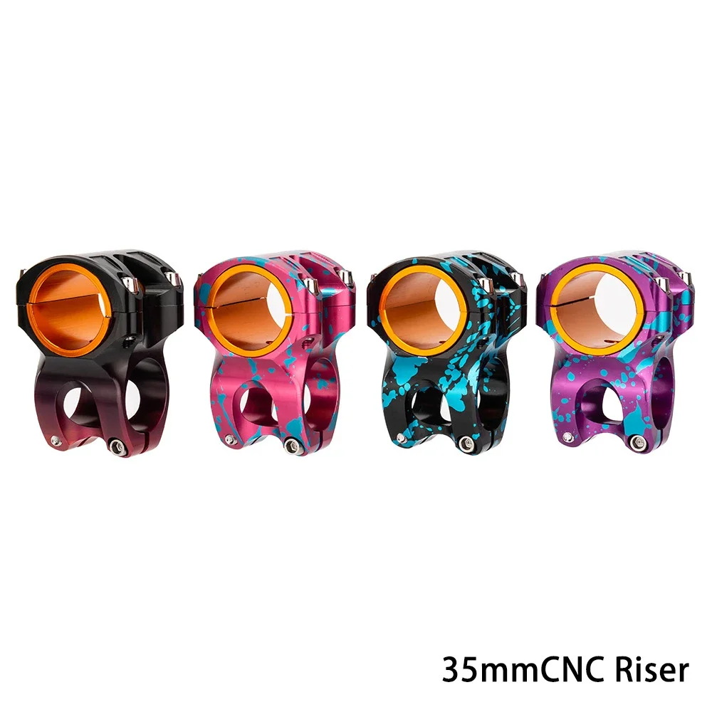 ZTTO Mountain Bike Lightweight Short Stem, Aluminum Alloy, 35mm Length, 0° Rise, Fits 31.8/35mm Handlebar Bicycle Parts
