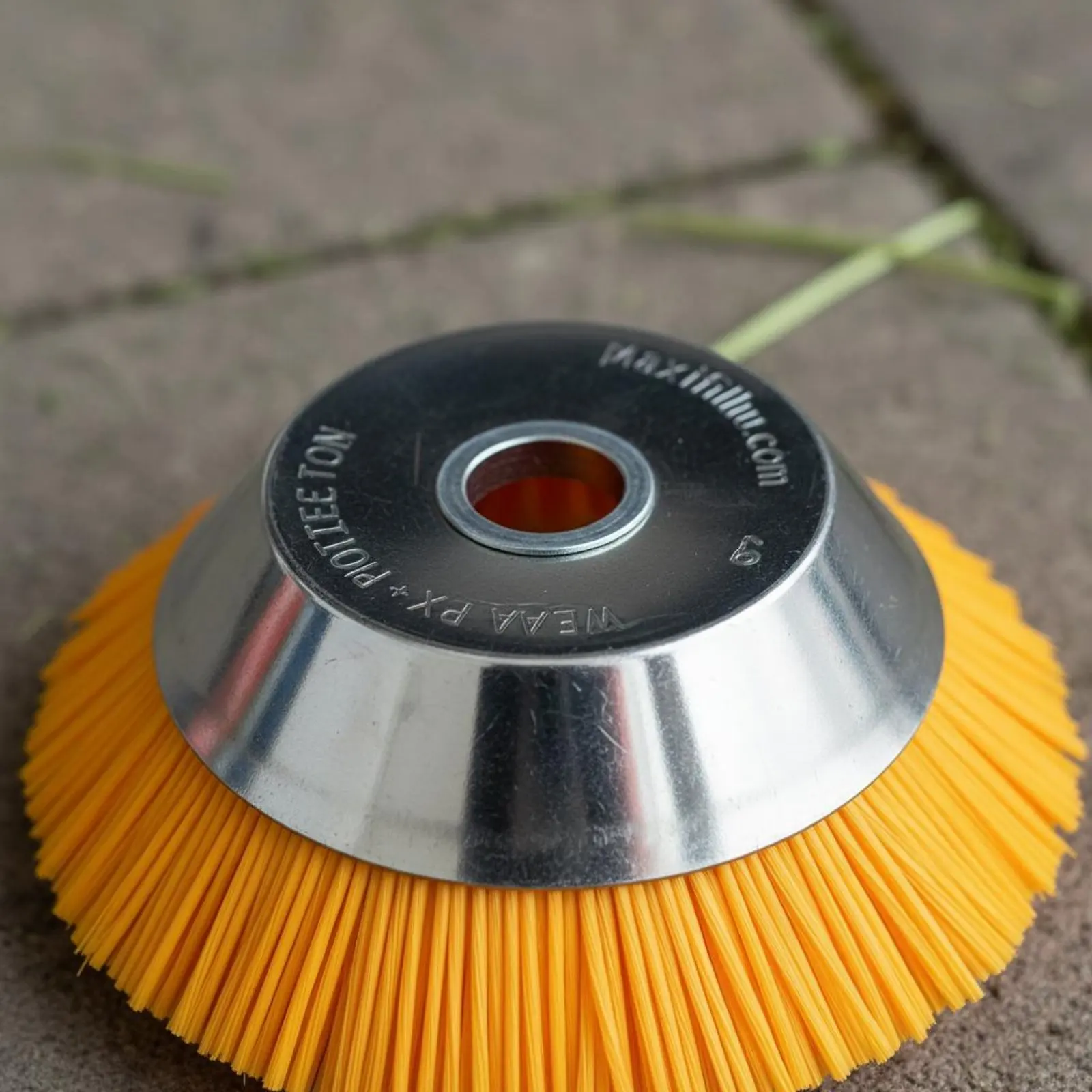 

8 Inch Nylon Brush Wheel Sturdy Duty Nylon Wire Weed Brush Gardening Tool Accessory 10000 Revolutions per Minute Peak Speed
