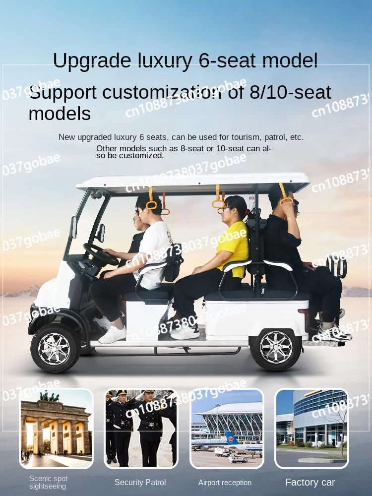 ZL Scenic Spot Electric Quadricycle Elderly Scooter Golf Cart Battery Sightseeing Car