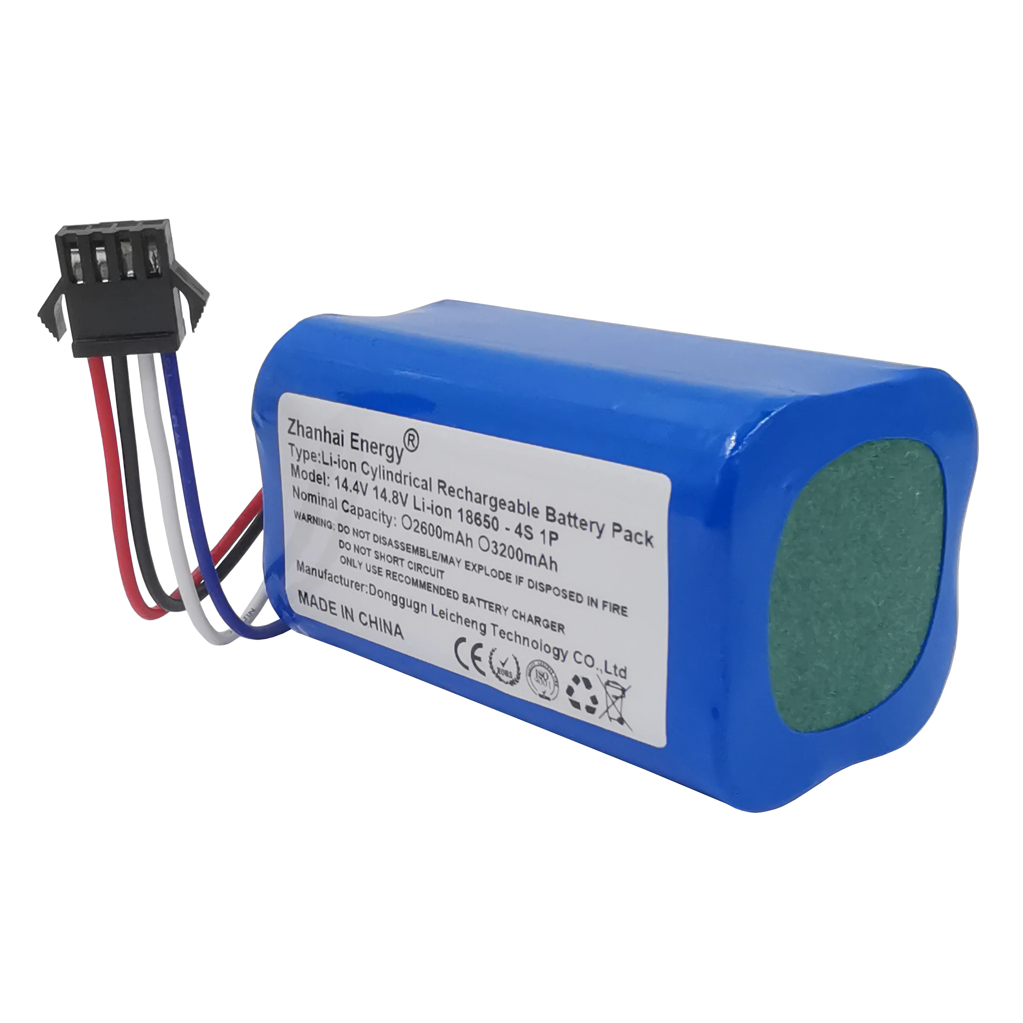 حزمة بطارية ليثيوم أيون أسطوانية قابلة لإعادة الشحن ، أسطوانية V ، من من من من من من نوع Toshiba ، مناسبة لروبوت الكنس TB33 ، TB35 ، C340BL 06