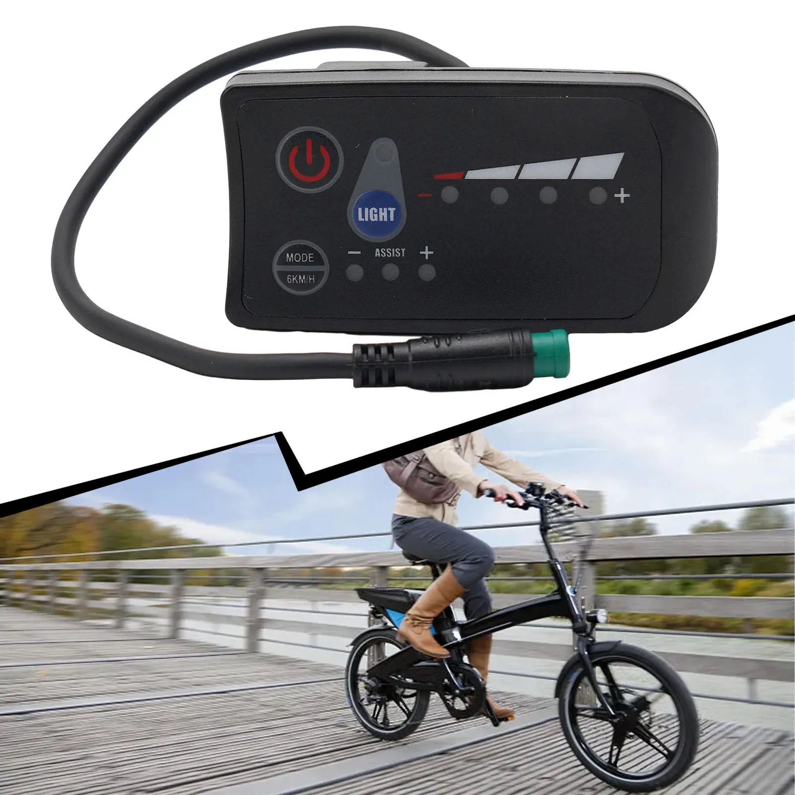 24/36/48V S810 LED Display Control Panel Accs For Electric Bikes Waterproof NO.2 Communication Protocol Electric Bike Display