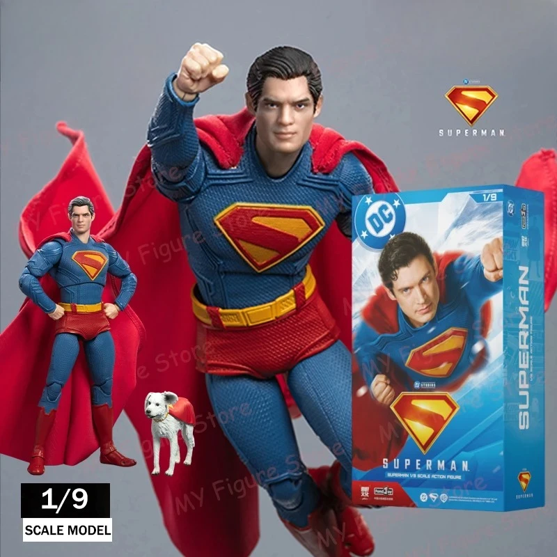 

2025 Original Fondjoy David Corenswet Superman Action Figure 1/9 New Superman Figure PVC Joint Movable Kid Toy Boy Gift