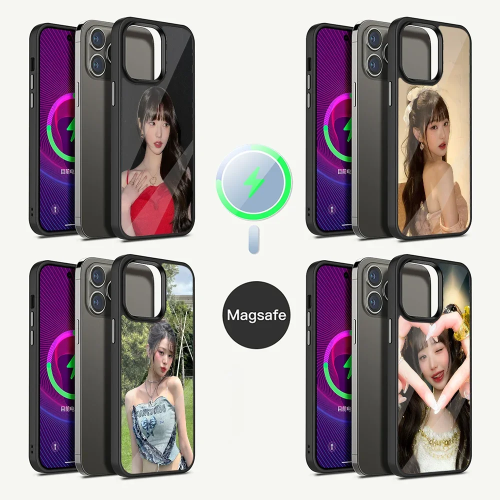 

Hot W-Wonyoung Phone Case For iPhone 16,15,14,13,12,11,Plus,Pro,Max Mini Magsafe Magnetic Wireless Charging
