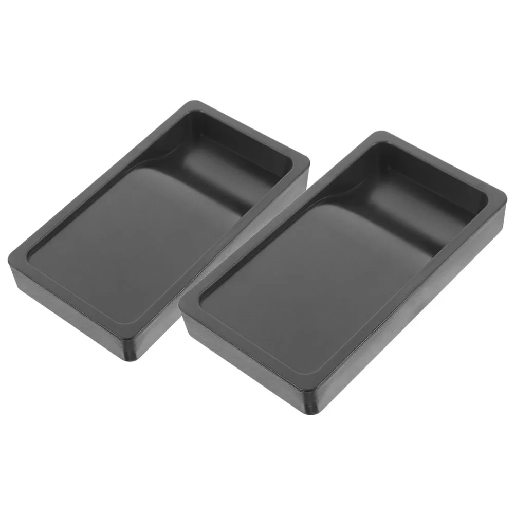 

2 Pcs Portable Inkstone Preserve Inkslab Painting Calligraphy Accessory Grinding Exercising