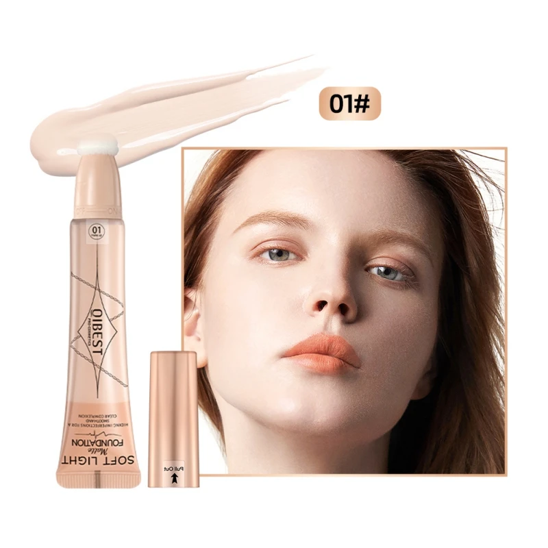 Air Cushion Liquid Foundation Concealer Mushroom Face Base Full Coverage Waterproof Cover Dark Circles Brighten Cosmetics Makeup