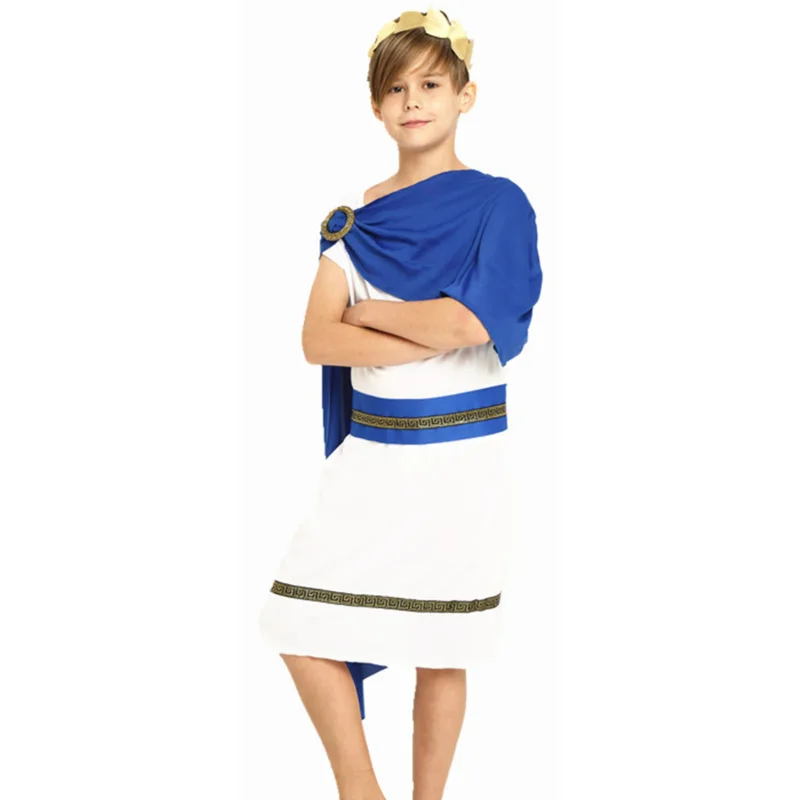 Costume da toga greca per ragazzi e ragazze, bambini, Grecia antica, principe/principessa, cosplay, vestito operato, mitos greco, Roma, toga
