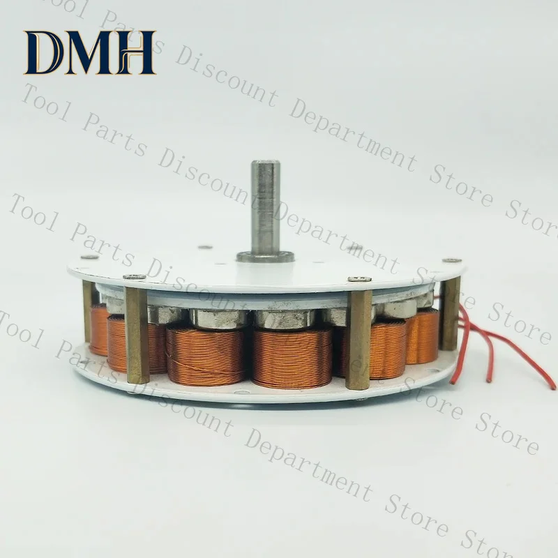 80W-100W Disc Iron Core Strong Magnetic Low Speed Multi-Pole Three-Phase Ac Generator