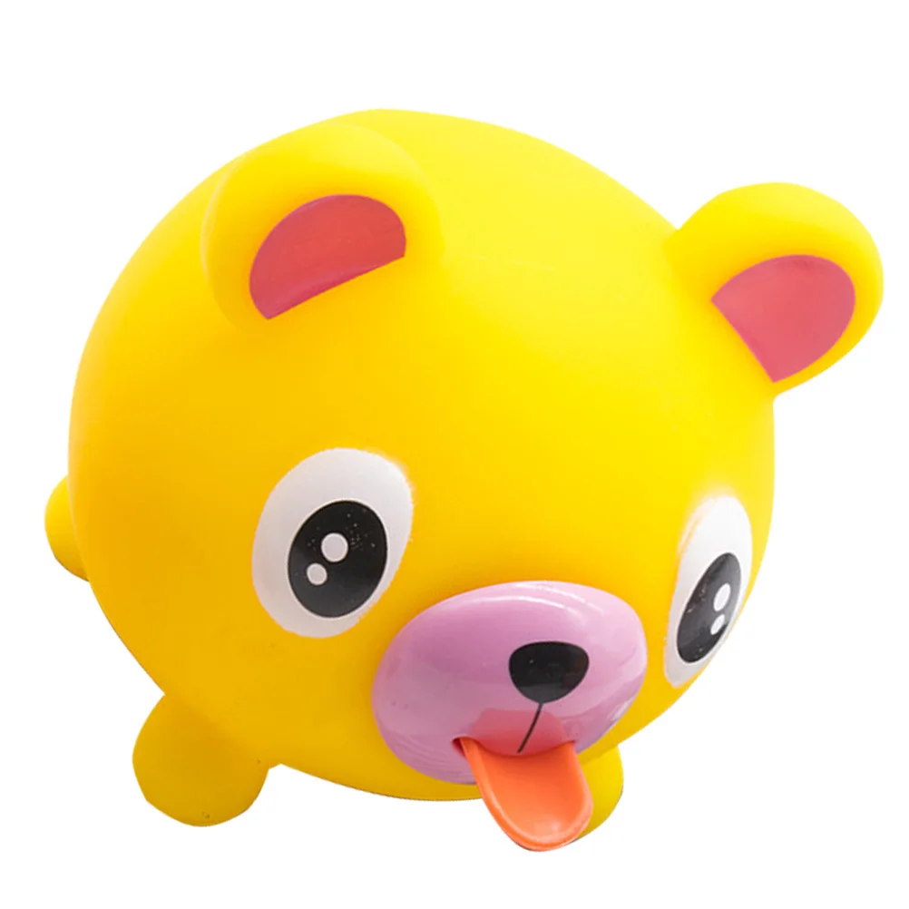 ตุ๊กตาหมีการ์ตูนบีบคลายเครียด ของเล่นบีบลิ้นสัตว์ บีบคลายความเครียด ของเล่นเสริมพัฒนาการเด็ก บีบลิ้น