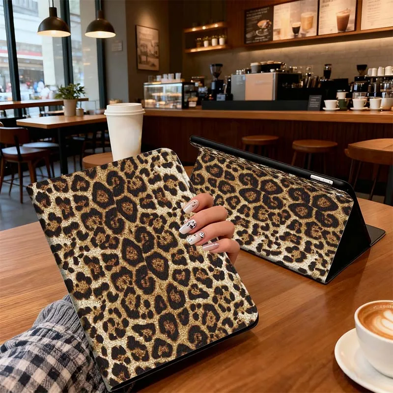 Leopard Pattern Design For Xiaomi Redmi Mi Pad 8 7 6 5 4 2 SE K 12.4 11.2 12.1 11 8.8 Pro Max Ultra Inch Tablet Case