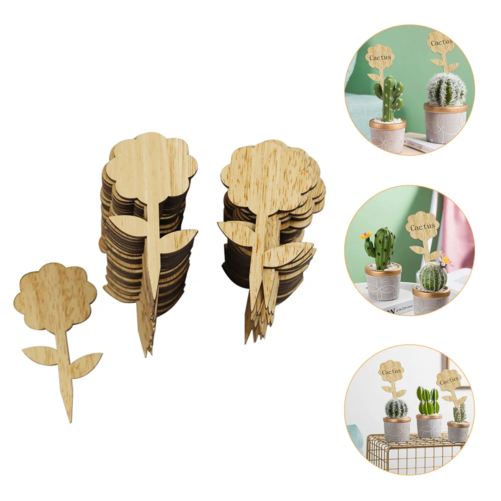 

60 Pcs Gardening Succulent Card Stickers for Plants Plate Labels Tags Name Flower Pot Insert Hole