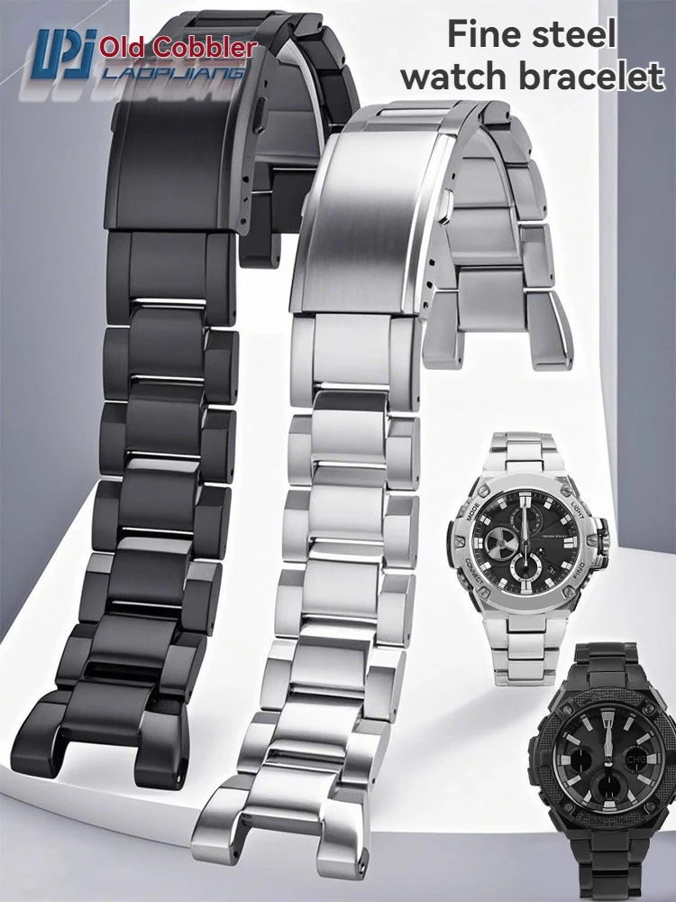 

For Casio G-Shock Watch Band GST-S210 gst-b100 GST-W300/400G GST-B100 S100D/S110D/W110 Metal Strap Stainless Steel Watch band