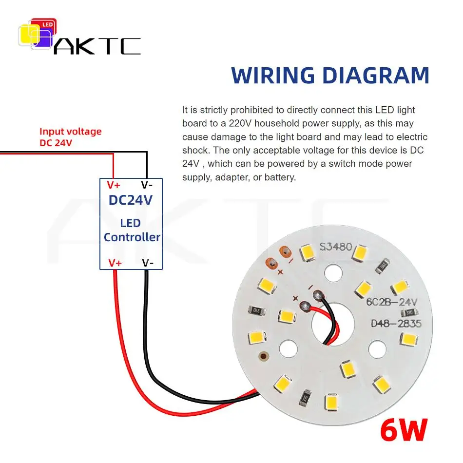 5 szt. LED pojedyncza 6W lub podwójny kolor 12W okrągłe aluminiowe podłoże lampa typu Downlight żarówka 24V stałe napięcie źródło światła