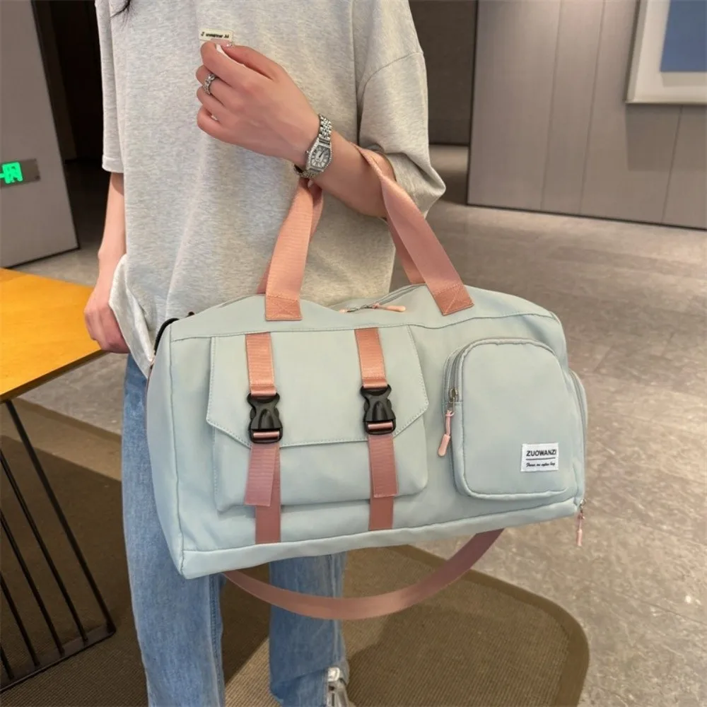 

Модная спортивная сумка большой вместимости, легкая с несколькими отделениями, дорожная спортивная сумка, разделительная сумка для сухого и влажного багажа для женщин