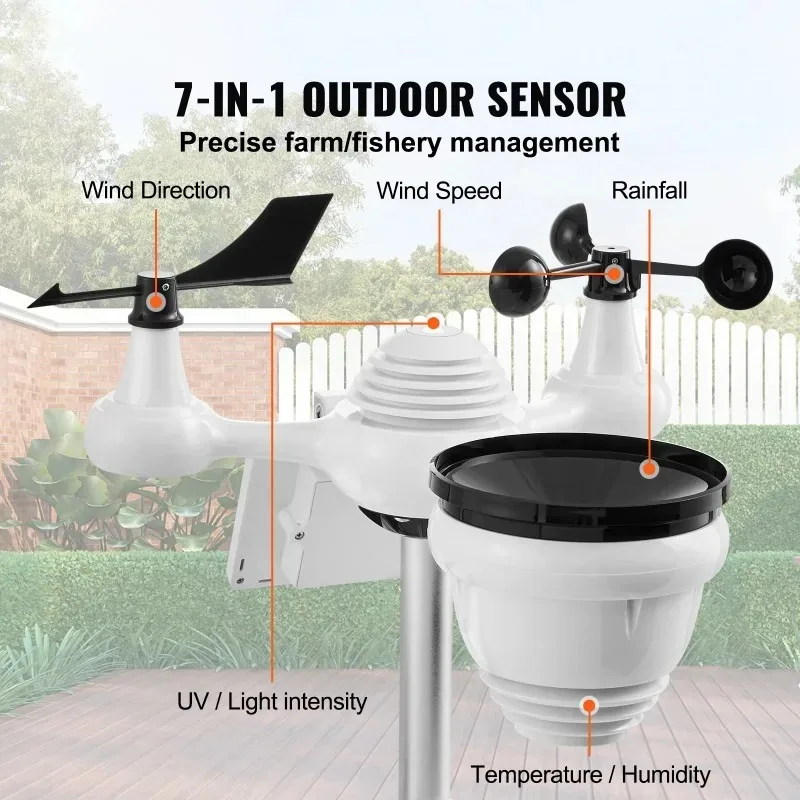 7-in-1 Wireless Weather Station with Wi-Fi, 7