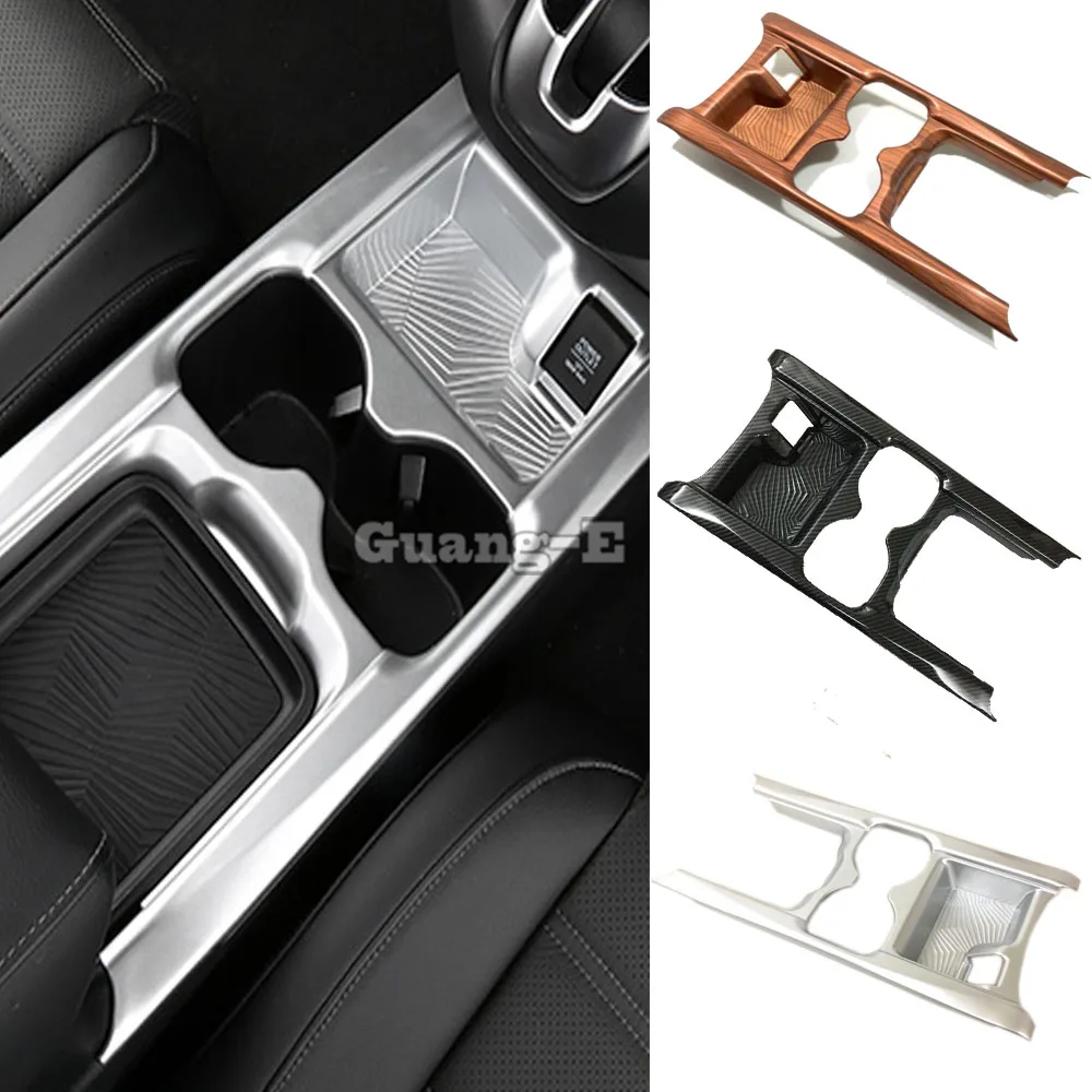 Car Garnish Cover Detector Trims Stick Interior Gear Box Cup Holder Frame 1pcs For Honda CRV CR-V 2017 2018 2019 2020 2021