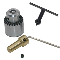 JT0 Micro Motor Drill Chuck Clamping Range 0.3-4mm Electric Motor Shaft 3.17mm Taper Mounted Quick Change Chuck