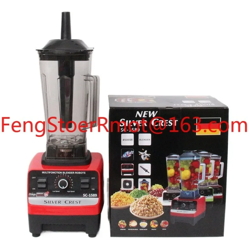 Licuadora de Alta Resistencia para Smoothies, Portátil, Silver Crest, 4500W, 2L de Gran Capacidad, Comercial, con Mezclador y Molinillo