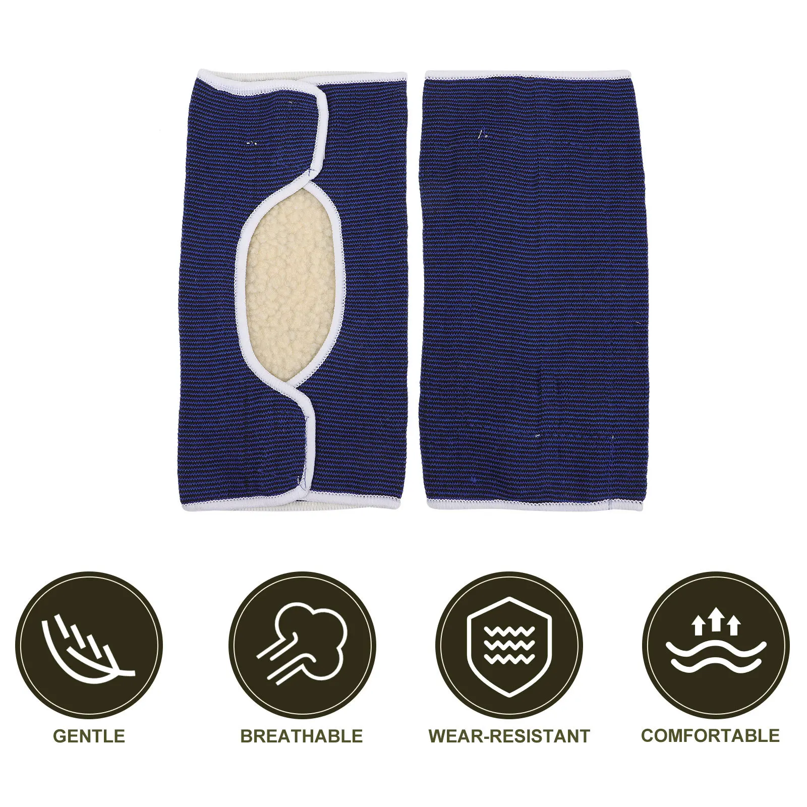 

1 Pair Warm Knee Pad Breathable Thermal Knee Support Sleeve Winter Sports Pain Relief Elastic Comfort Cycling Running Fitness